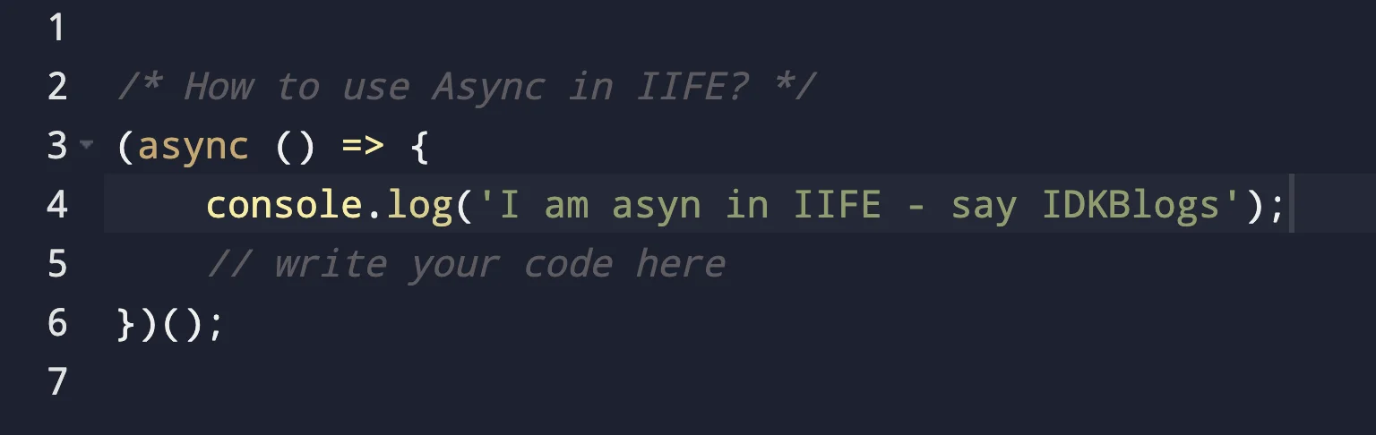 Async and Await in Node.js | Async in IIFE