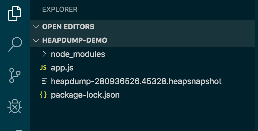 Create a Dump of the V8 Heap and Inspect It for Your Node App