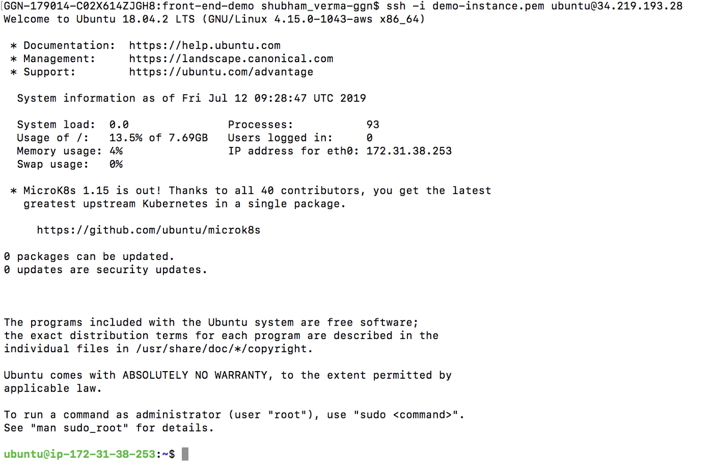 Take remote access of AWS EC2 Linux Instance/Terminal using SSH and public IP