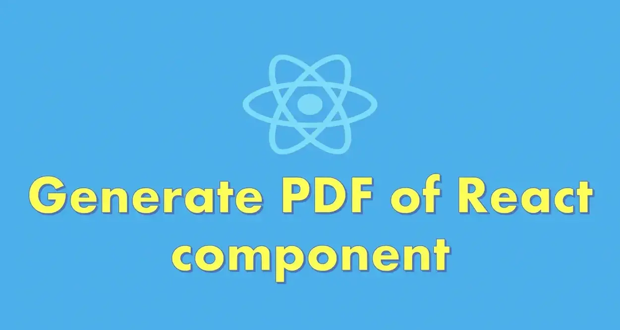 Generate PDF of a component in React