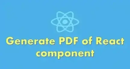 Generate PDF of a component in React